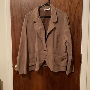 Brown suede jacket